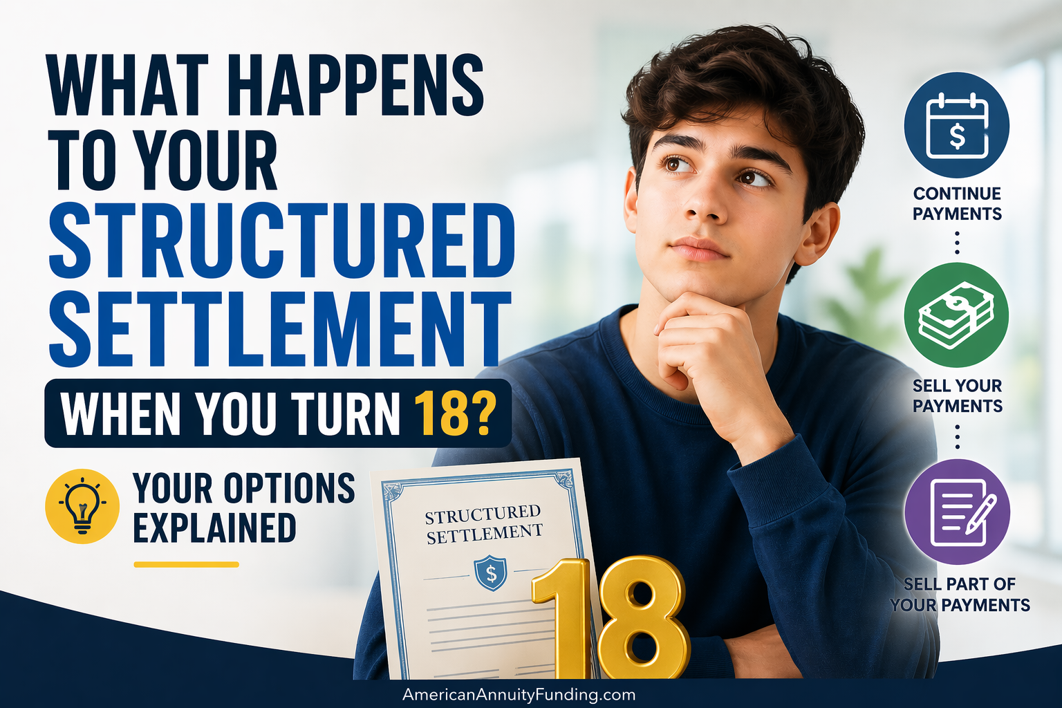 What Happens to Your Structured Settlement When You Turn 18? Your Options Explained