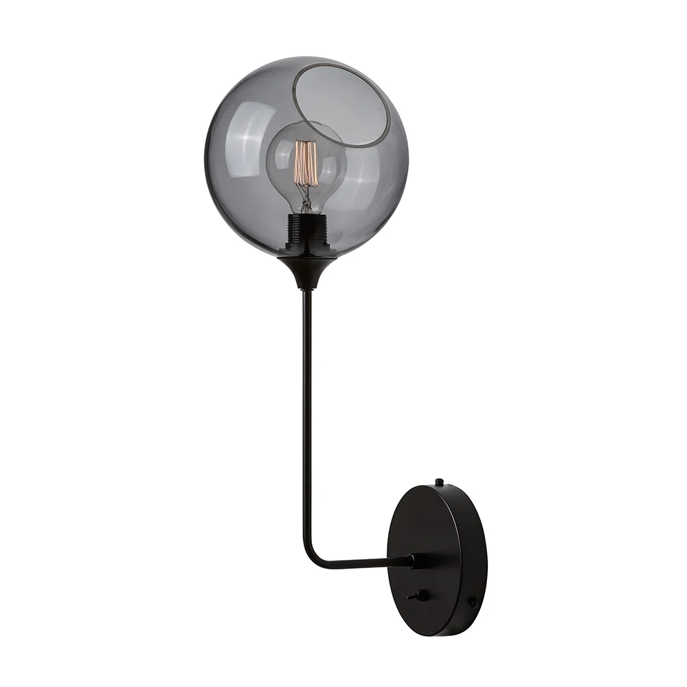 Ballroom Tall Light Sconce Smoke