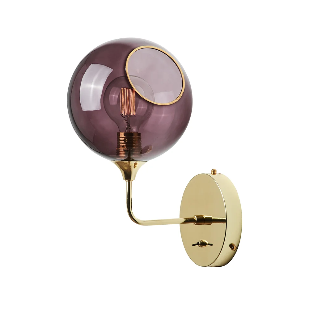 Ballroom Wall Light Sconce Purple
