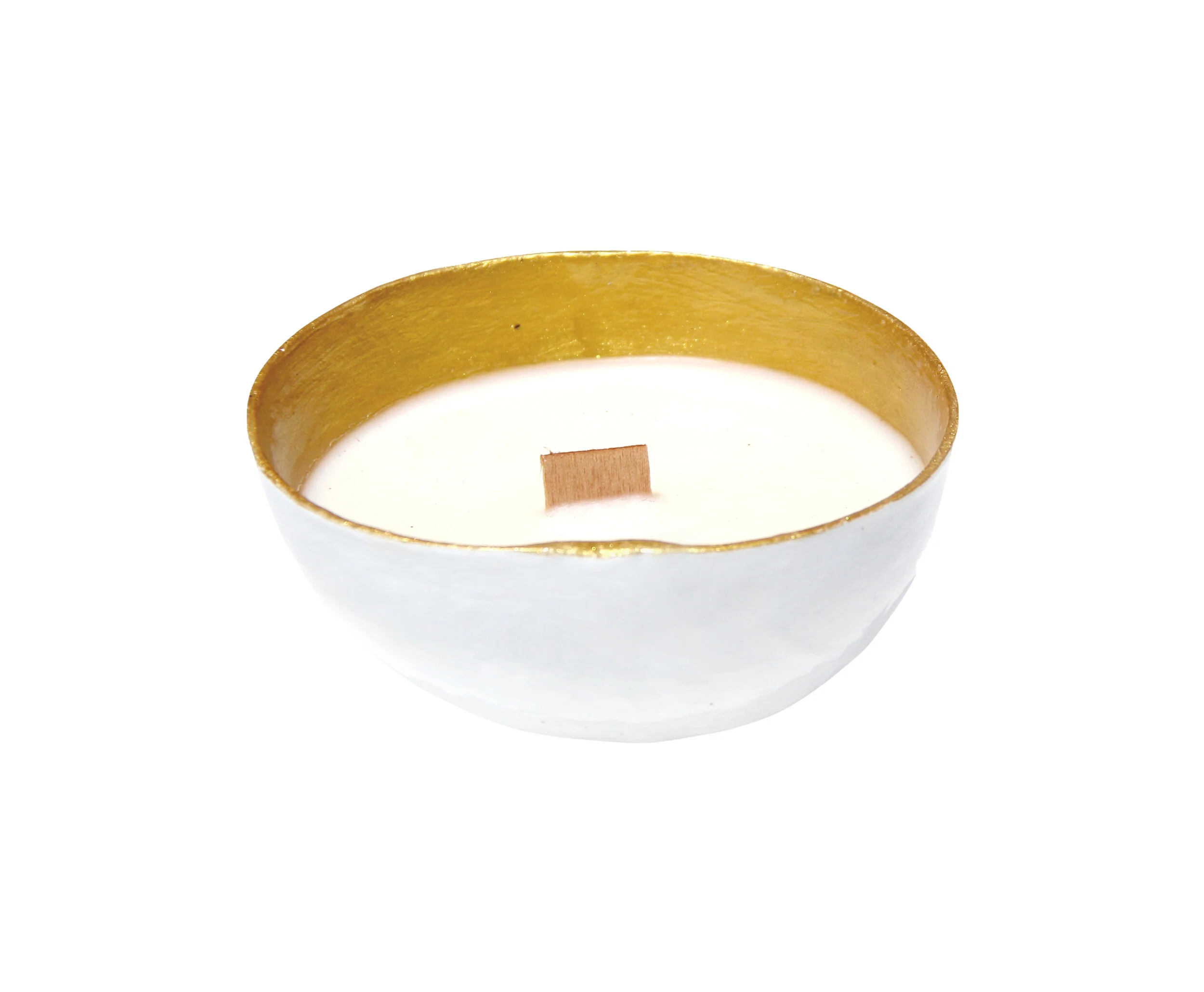 Calebasse Candle - White Gold