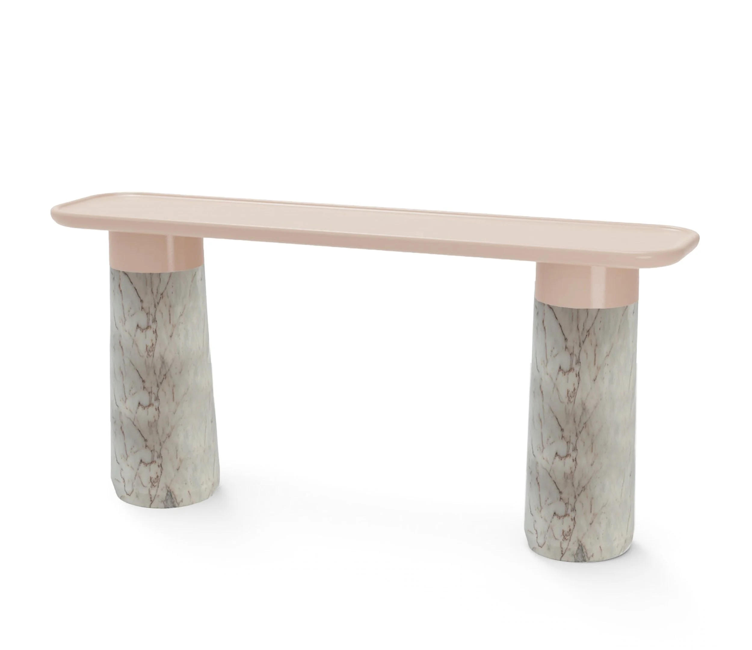 Poppy Console Table - Lacquered And Marble