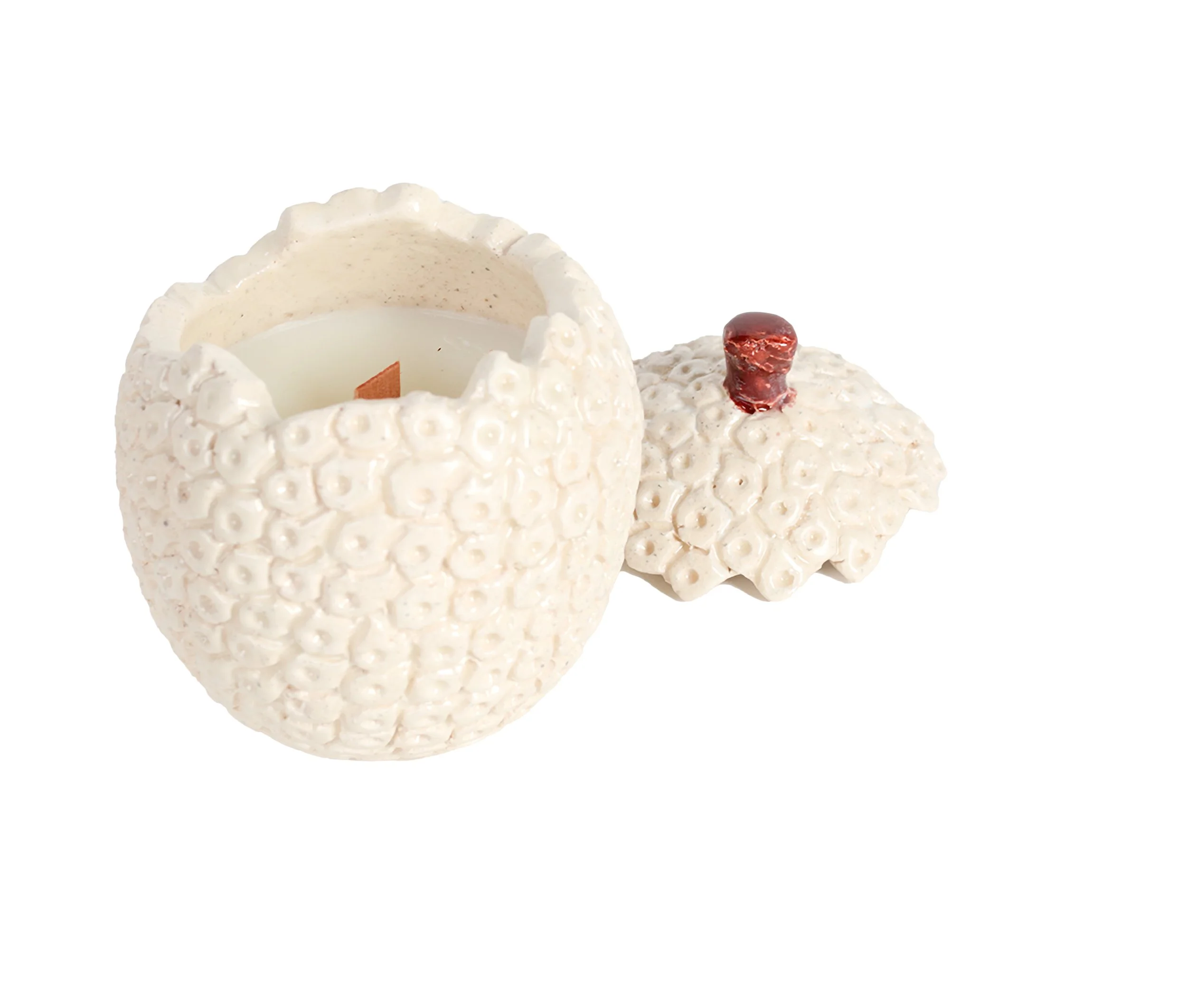 Bread Fruit Candle White