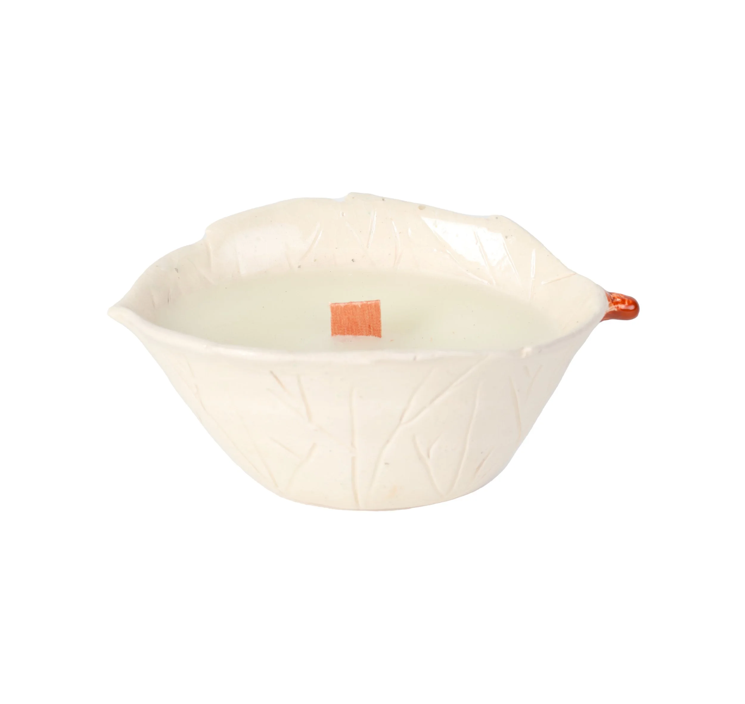 Leaf Candle White