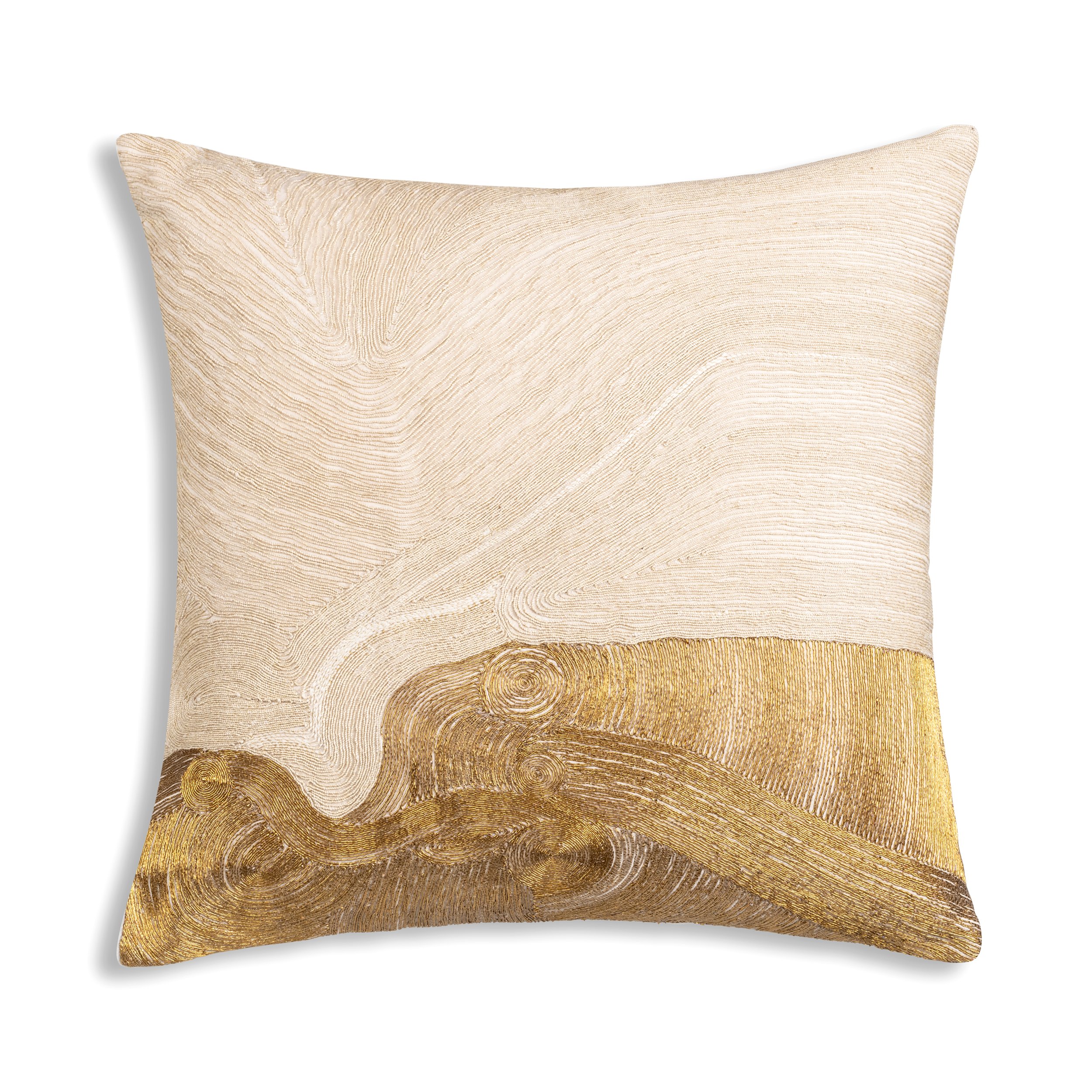 Zer Pillow - Ivory and Gold