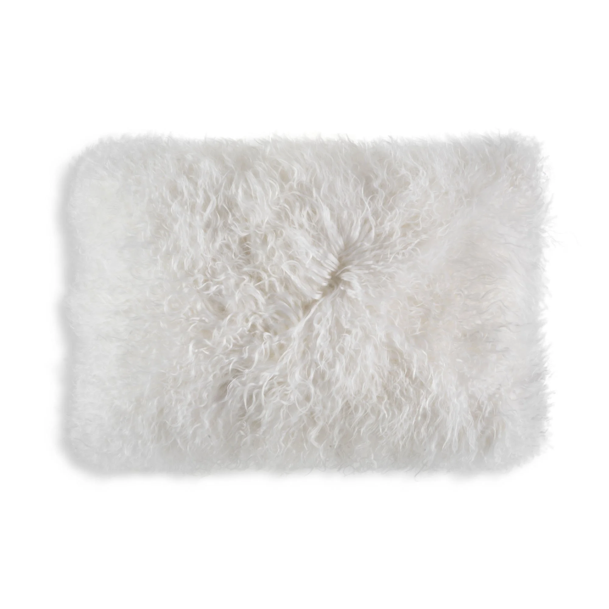 Shop Luna Light Gray Fur Lumbar Pillow Online Marie Burgos Collection