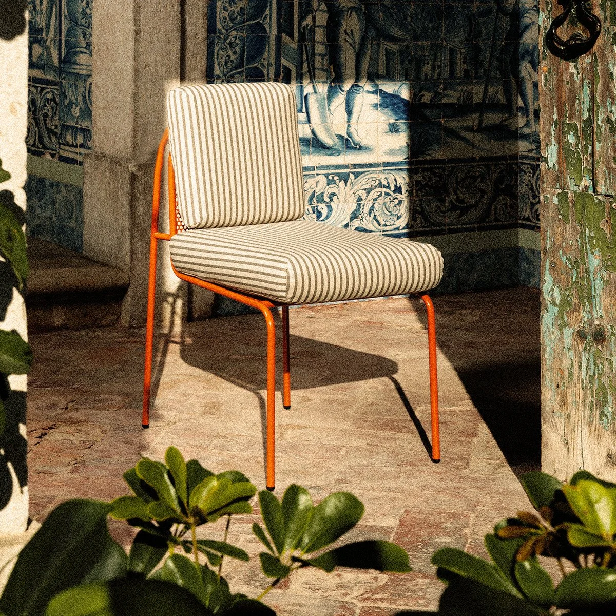 Riviera Dining Chair - Charcoal Stripe.jpg