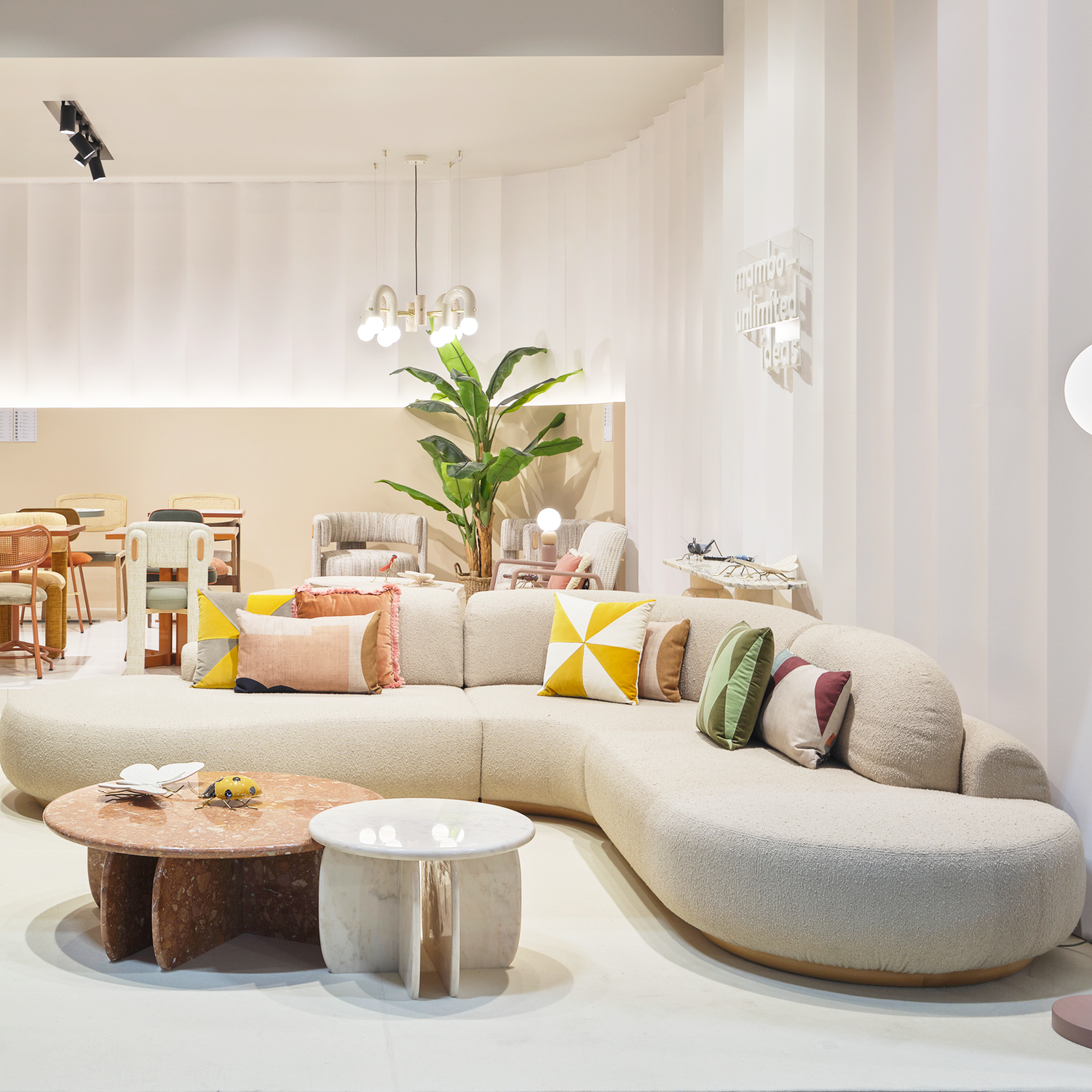 Sculptural Coffee Tables in Living Room.webp