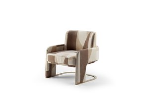 Odisseia Armchair - District Silt - Angled Front View