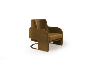 Odisseia Armchair - Fine Dijon - Front Angled View