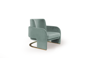Odisseia Armchair - Fine Duck - Front Angled View