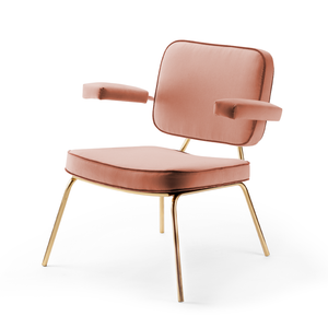 State Armchair - Apricot - Angled View 2