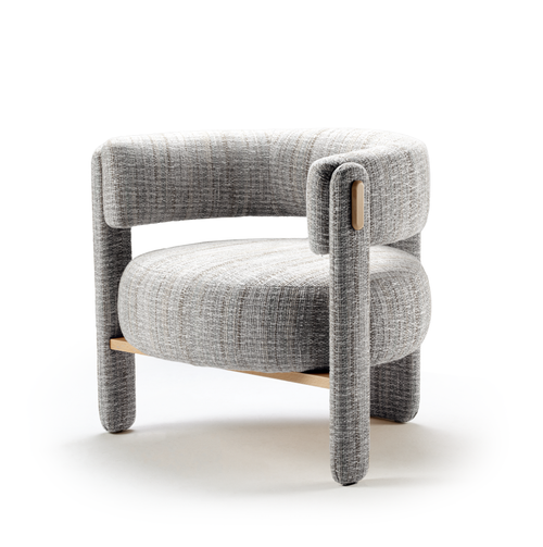 Choux Armchair - Bayes Carbon - Front Angled View
