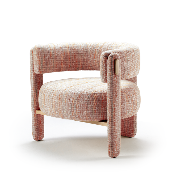 Choux Armchair - Bayes Sunset - Front Angled View