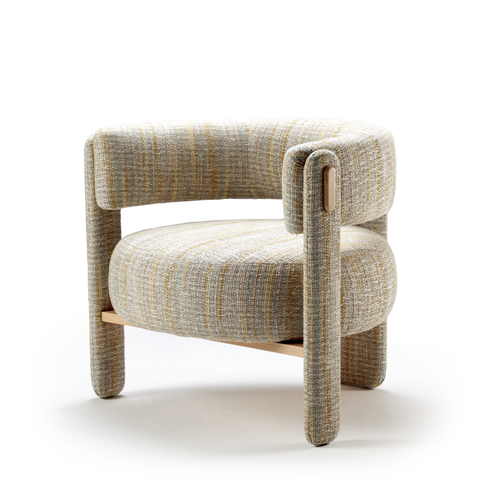 Choux Armchair - Bayes Sunshine - Angled Front View