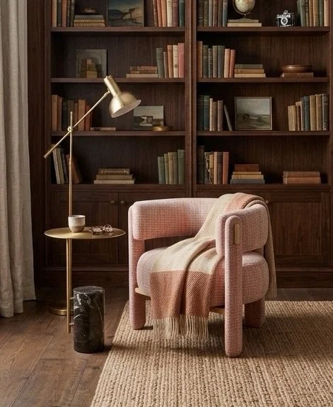 Choux Armchair with Butler End Table