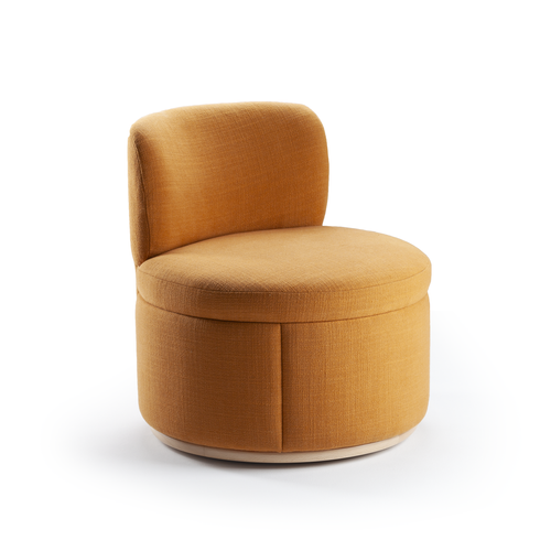 Mimi Swivel Chair - Hackney Papaya