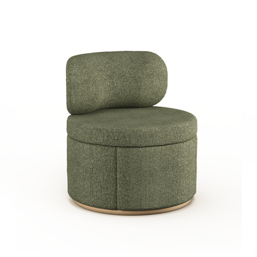 Mimi Swivel Chair - Boucle Forest