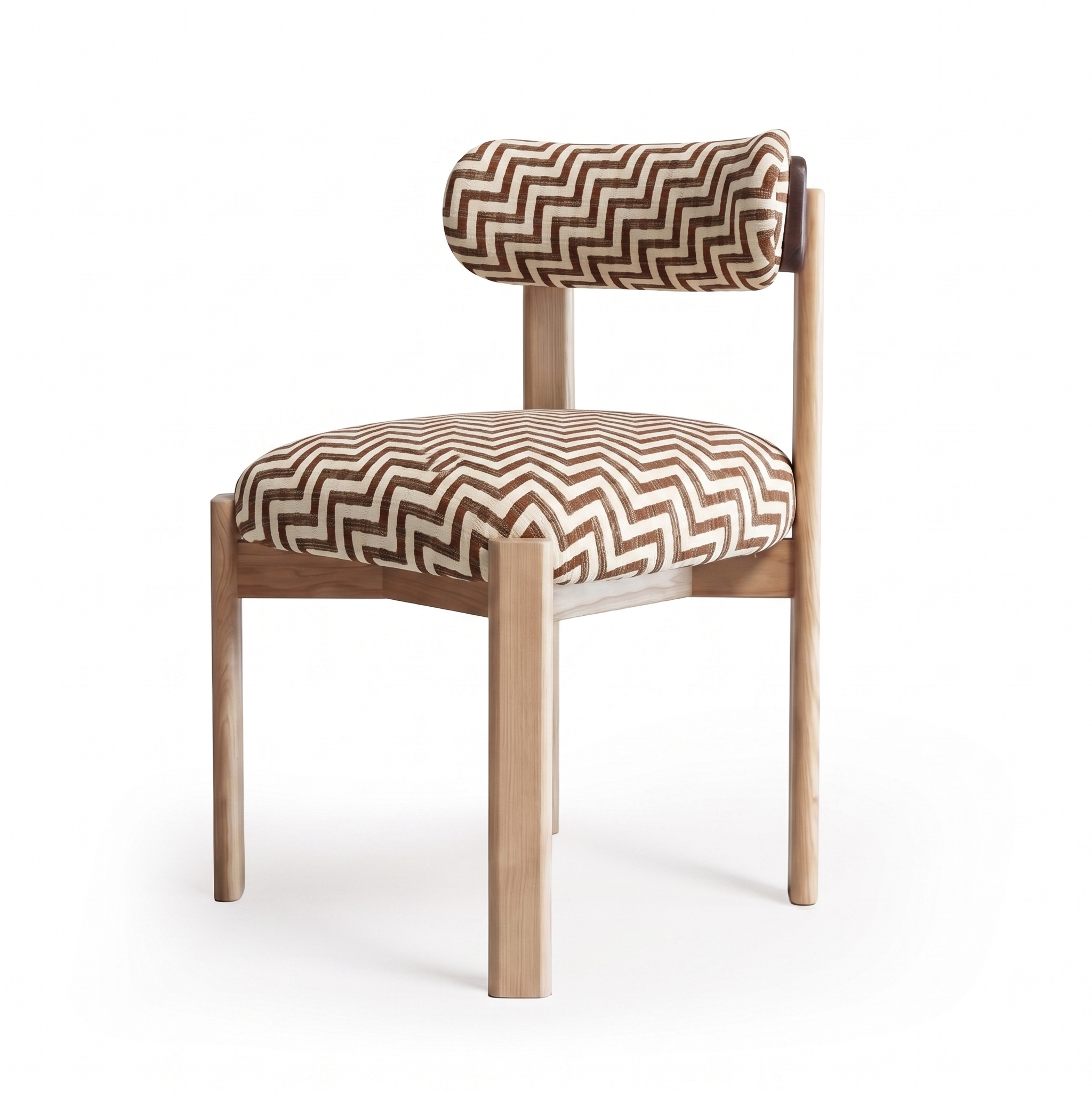 Siena Dining Chair — Criss Cross Cocoa, Beech 056-0 | Marie Burgos Collection