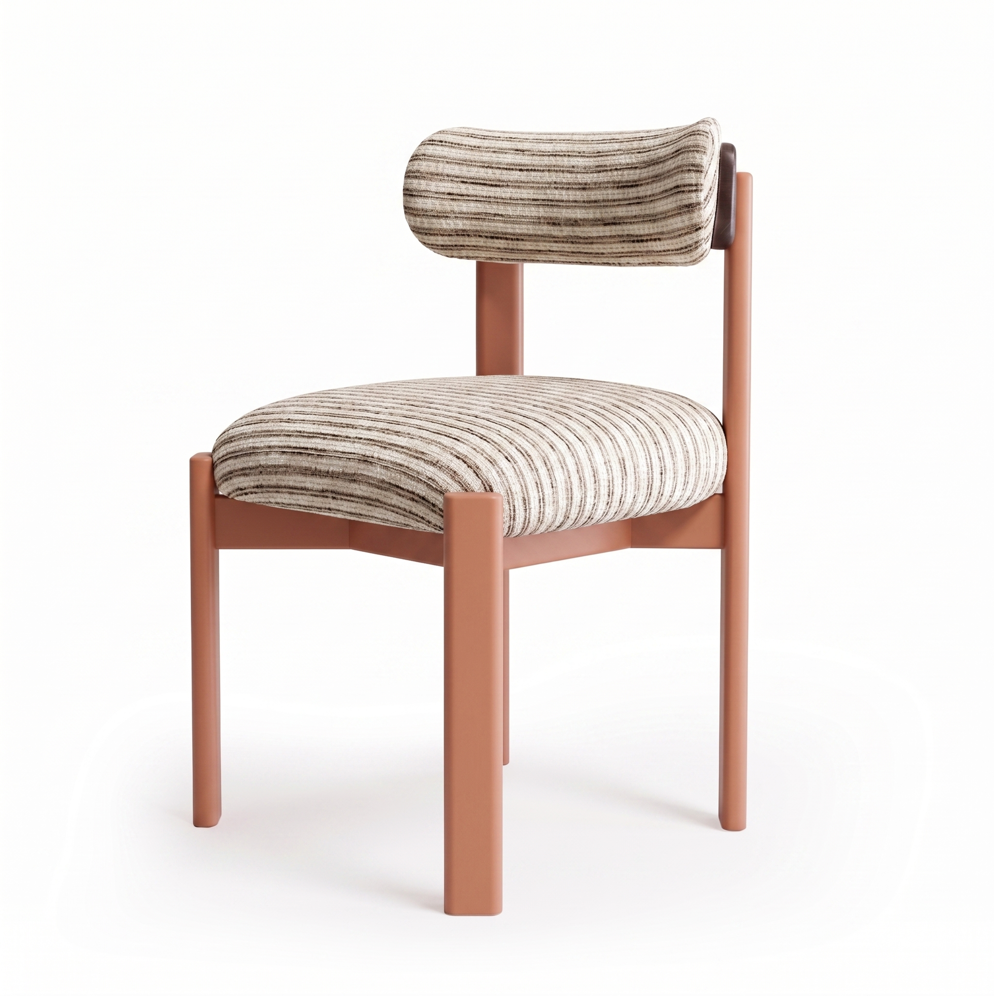 Siena Dining Chair — Stripes Warm Cream 20, Powder | Marie Burgos Collection