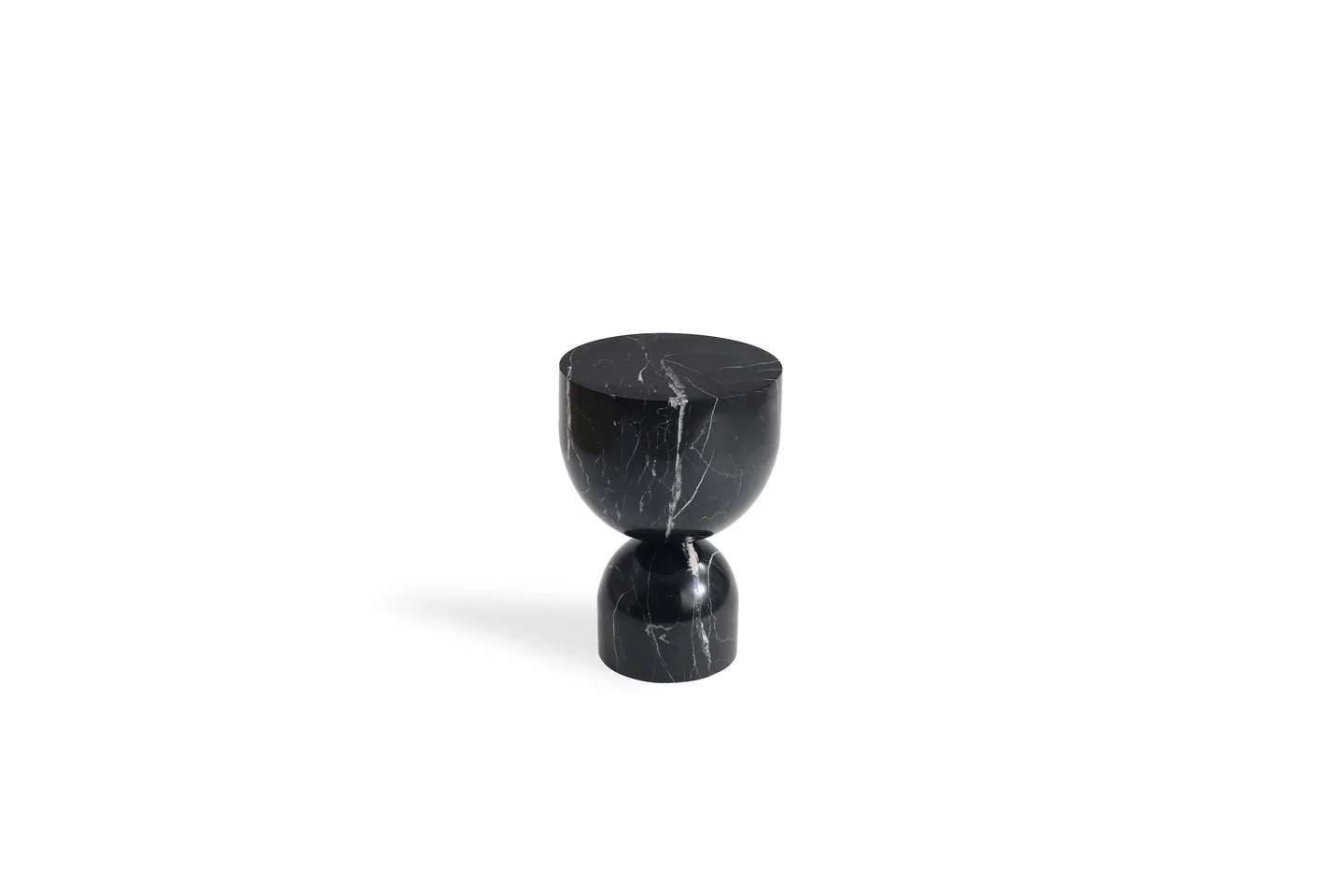 APOTHECARY END TABLE - BLACK MARBLE