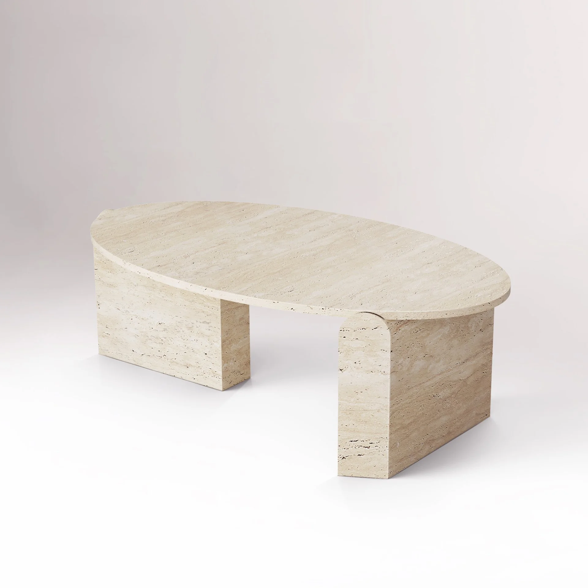 Jean Travertine Coffee Table