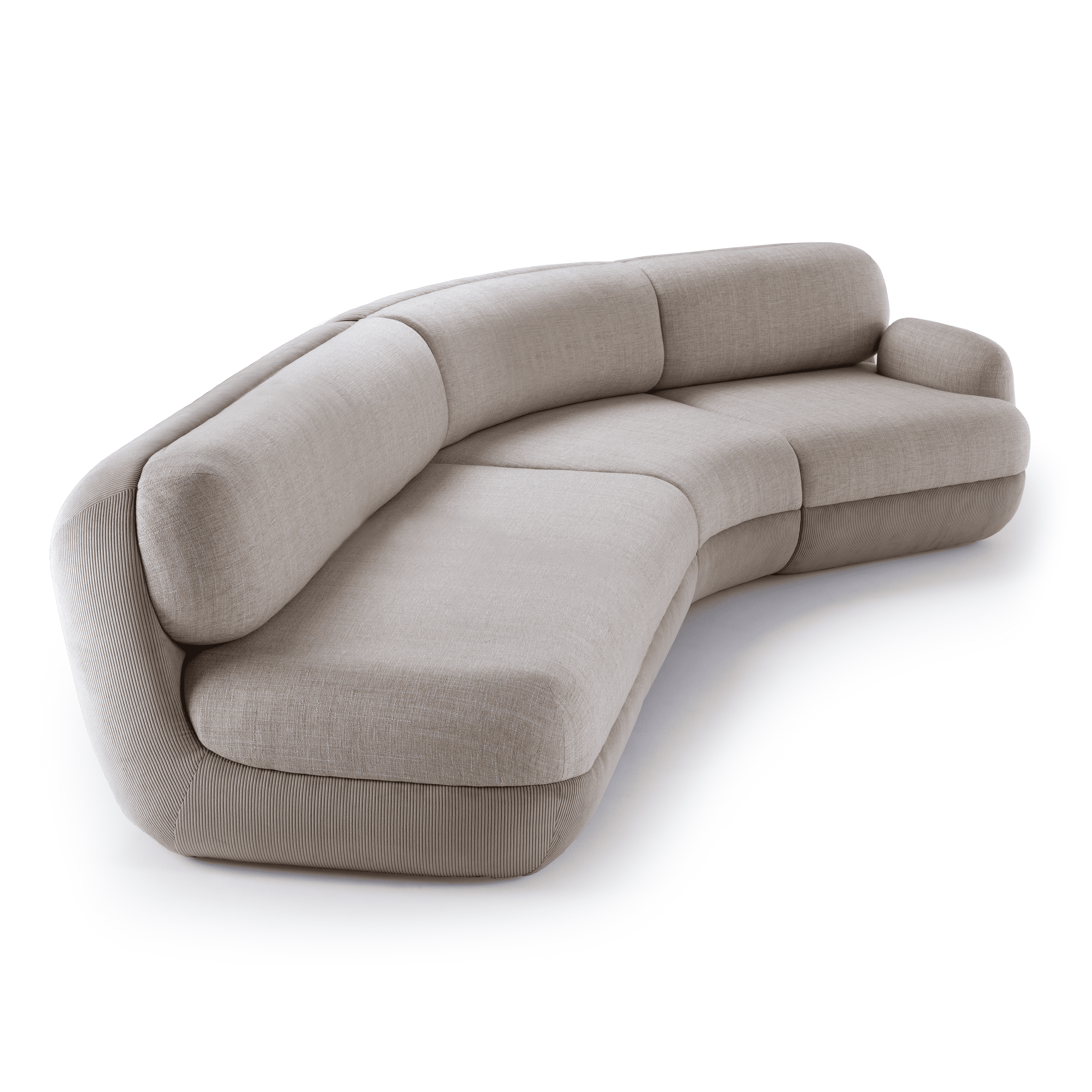 Mood Sectional Curved Sofa - 3 Piece