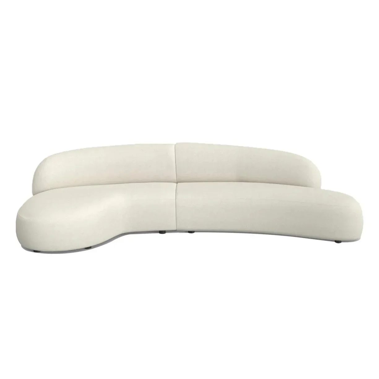 Moritz 2-piece sectional in Alabaster texture left chaise.jpg.webp