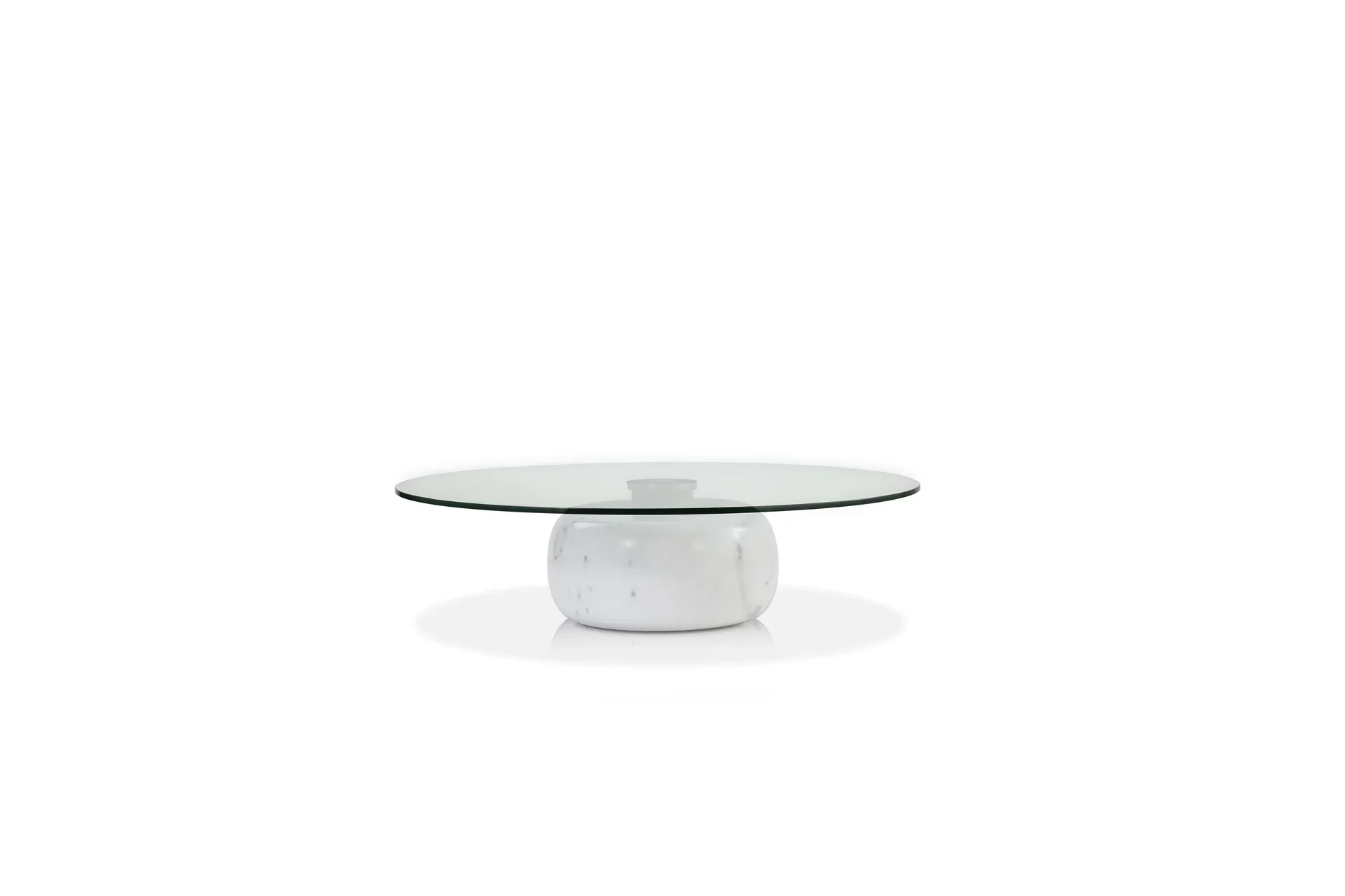 SKIP COFFEE TABLE - White Clear