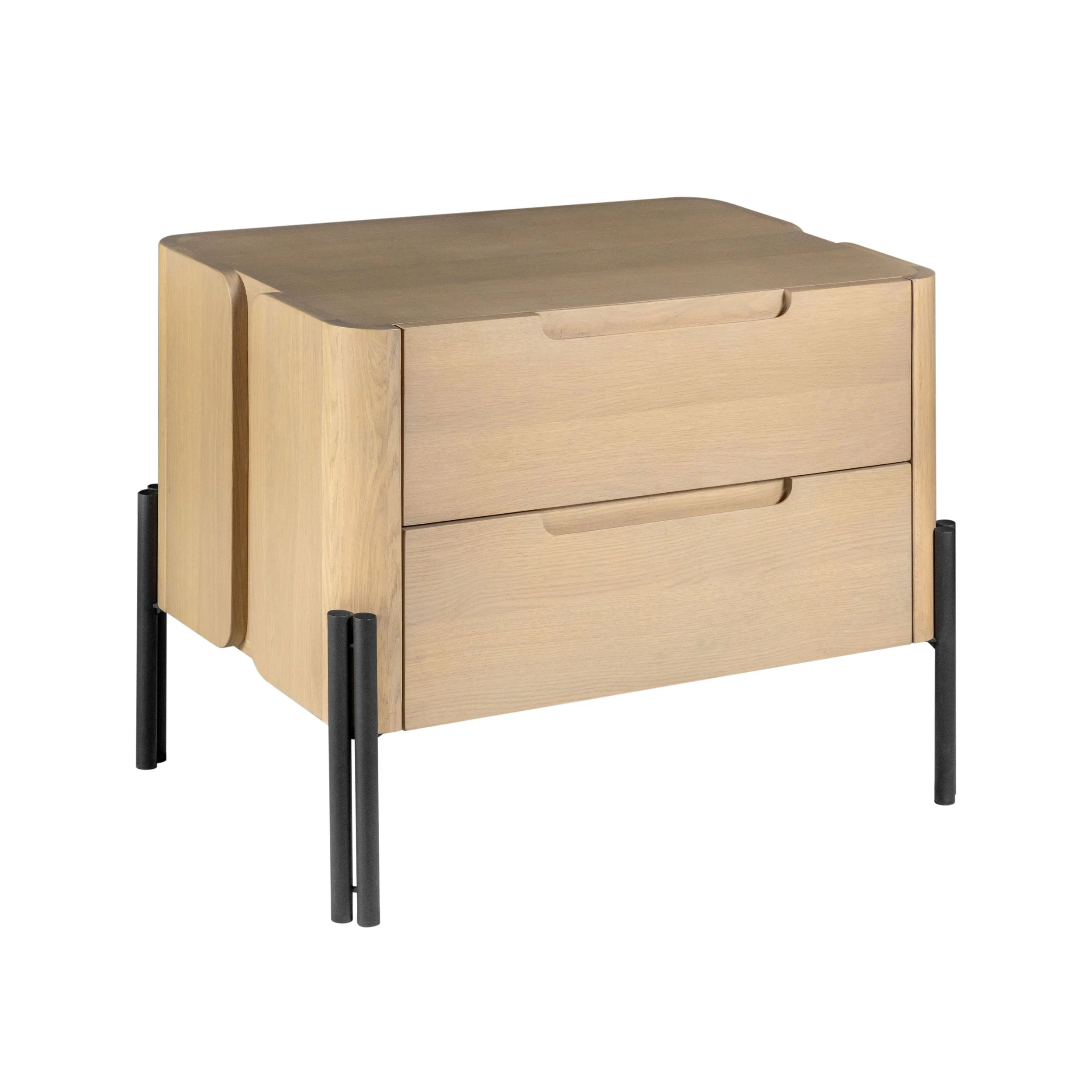 Nori Night Table - Light Oak