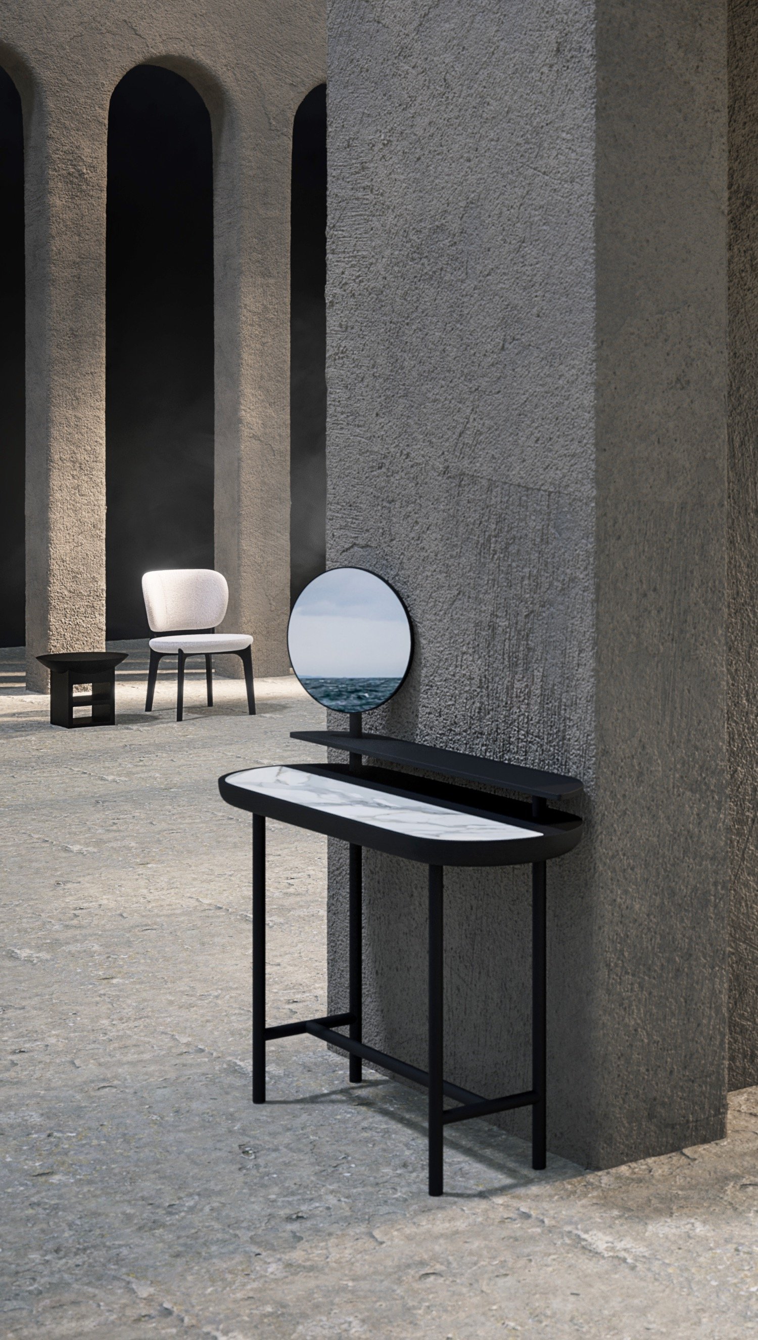 MB Collection_Apollo Desk_ Surreal brutalist minimalism.jpeg