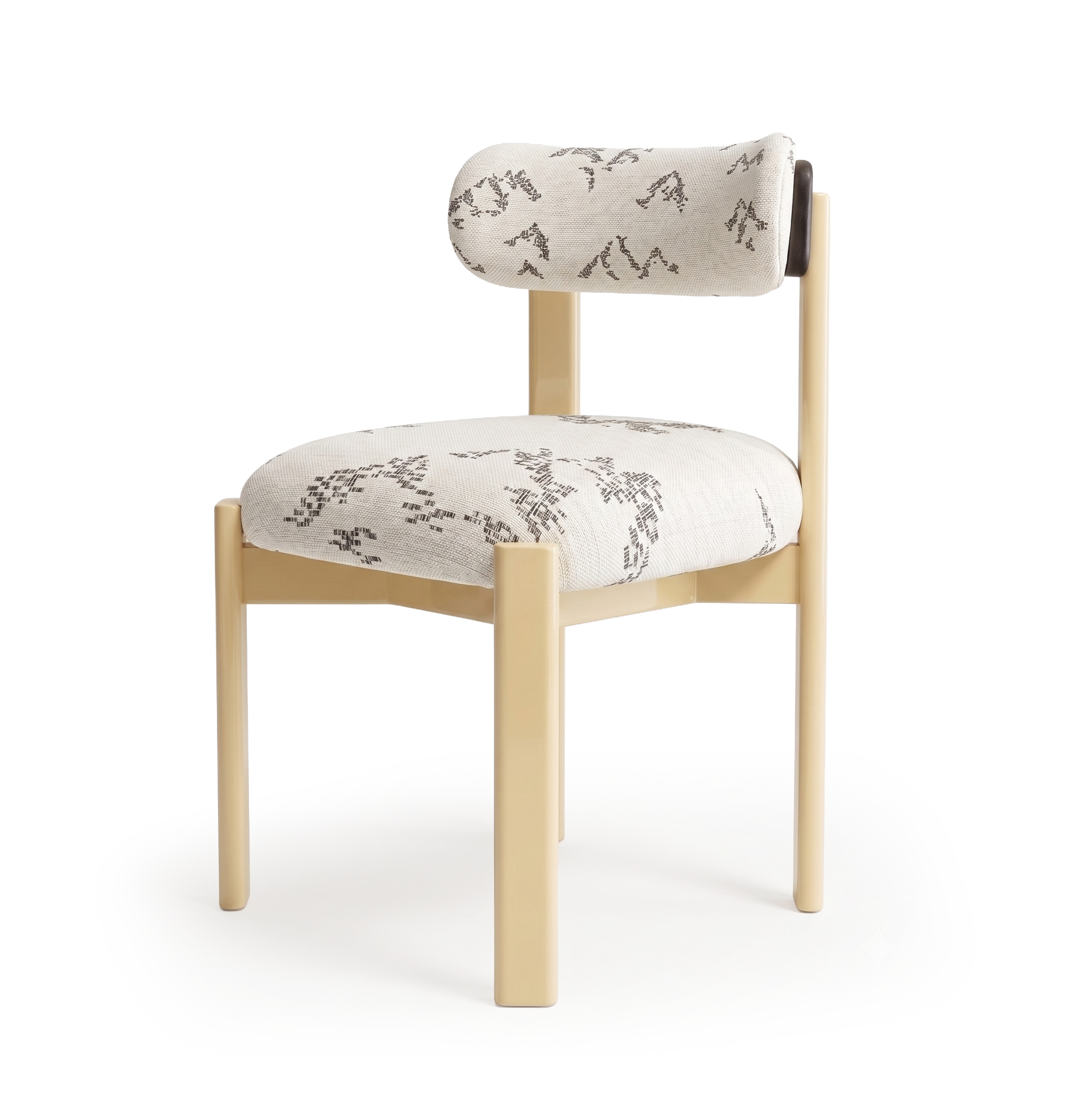 Siena Dining Chair — There 001 Feet in Sand Yellow 2 | Marie Burgos Collection