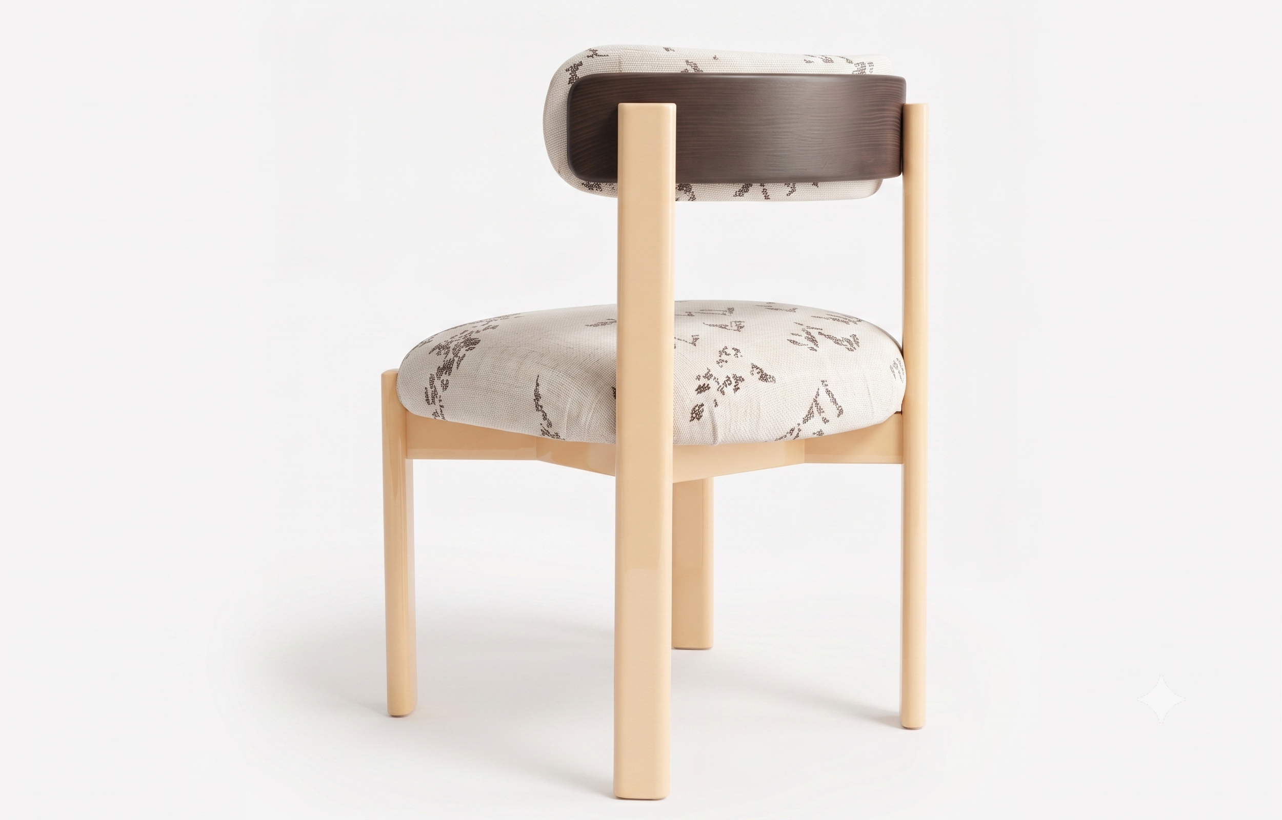 Siena Dining Chair — There 001 Feet in Sand Yellow | Marie Burgos Collection