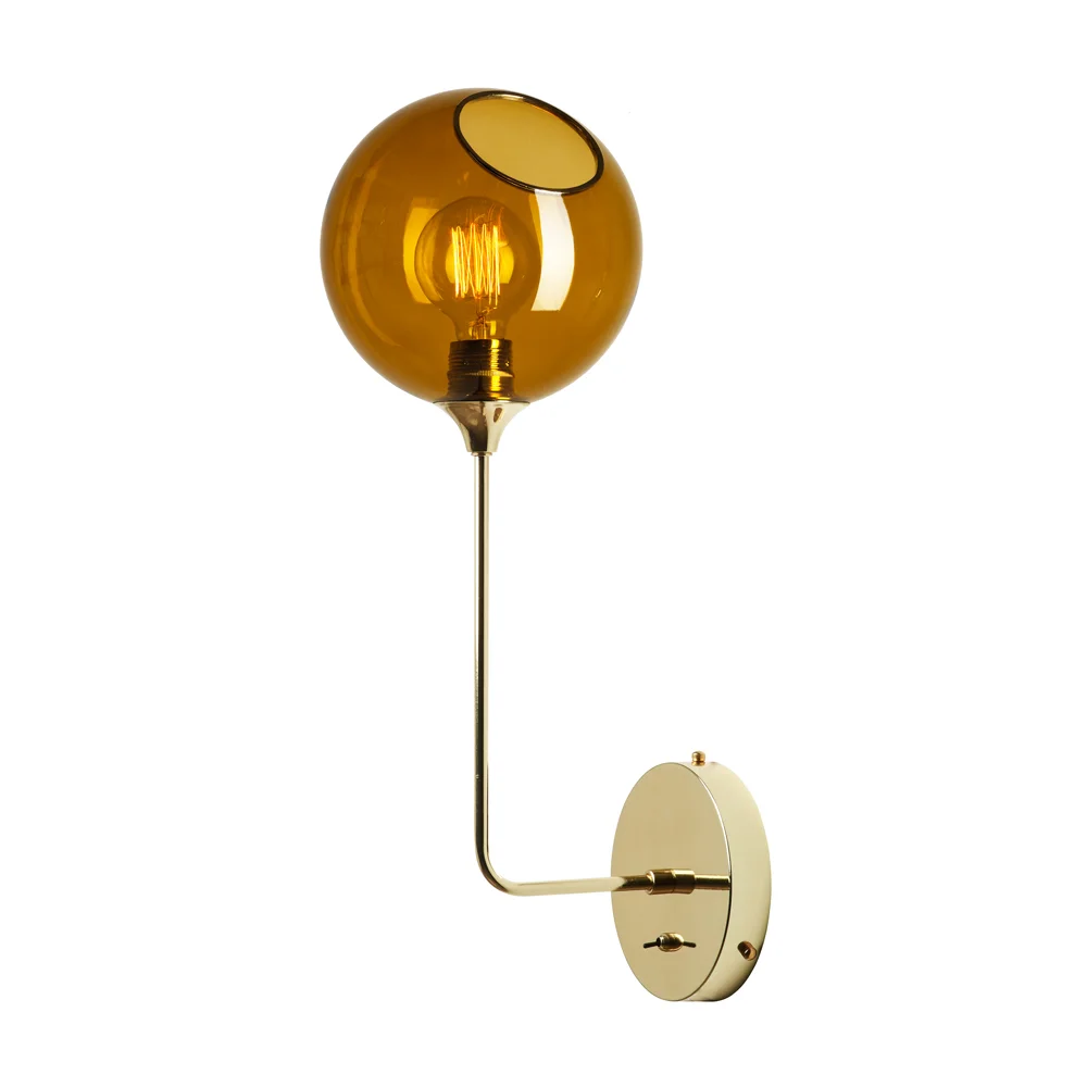 Ballroom Tall Light Sconce Amber