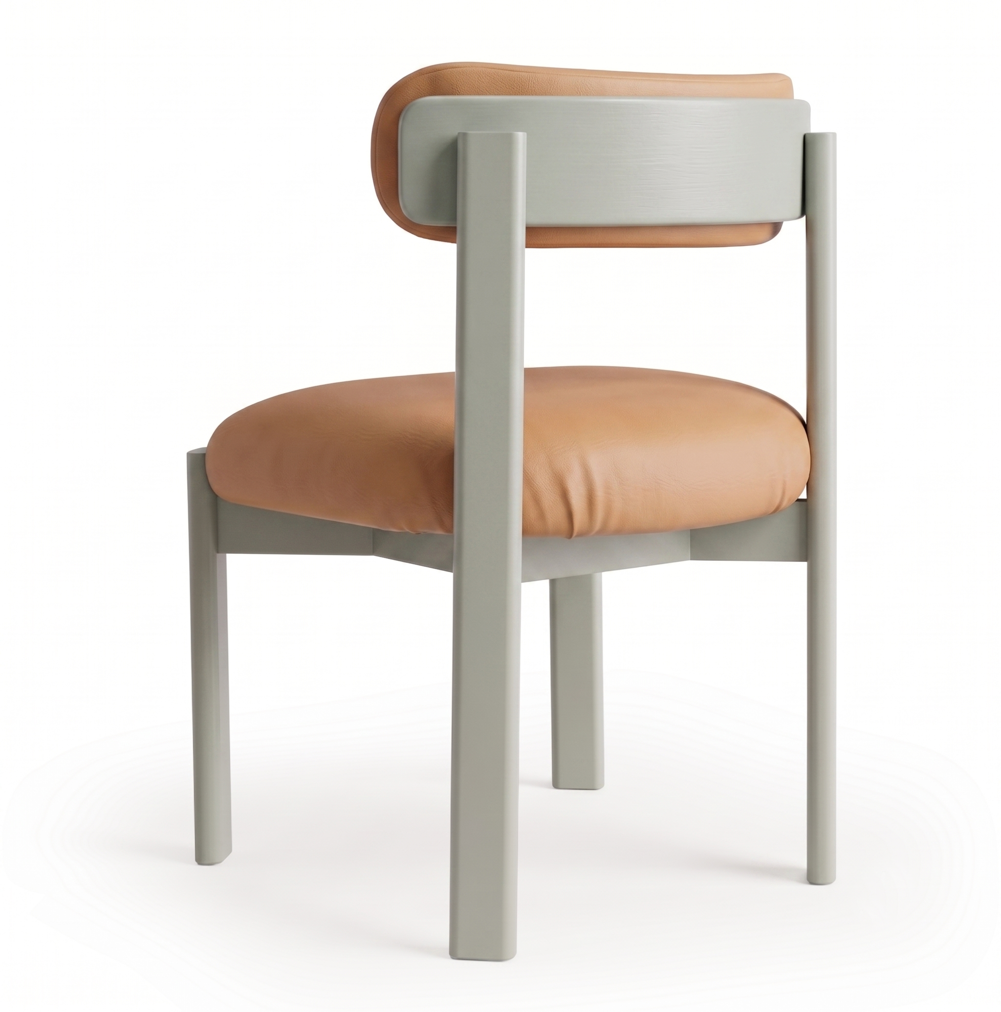 Siena Dining Chair — Laser in Tan, Jade (back detail) | Marie Burgos Collection