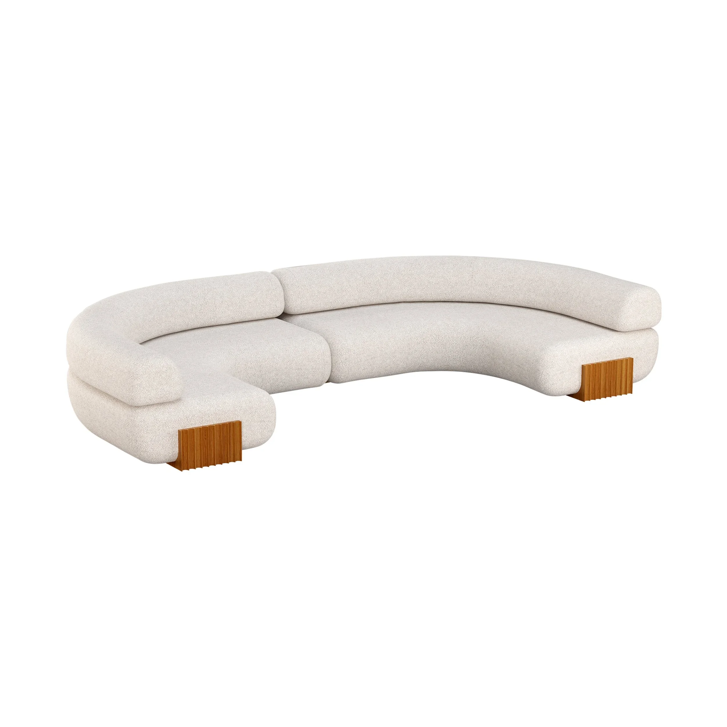 Carmel Curved Modular Sofa - 2 Piece