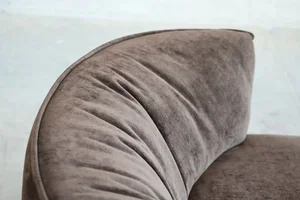 Kitsui Occasional Chair - Coffee Bean - Close up Backrest.webp