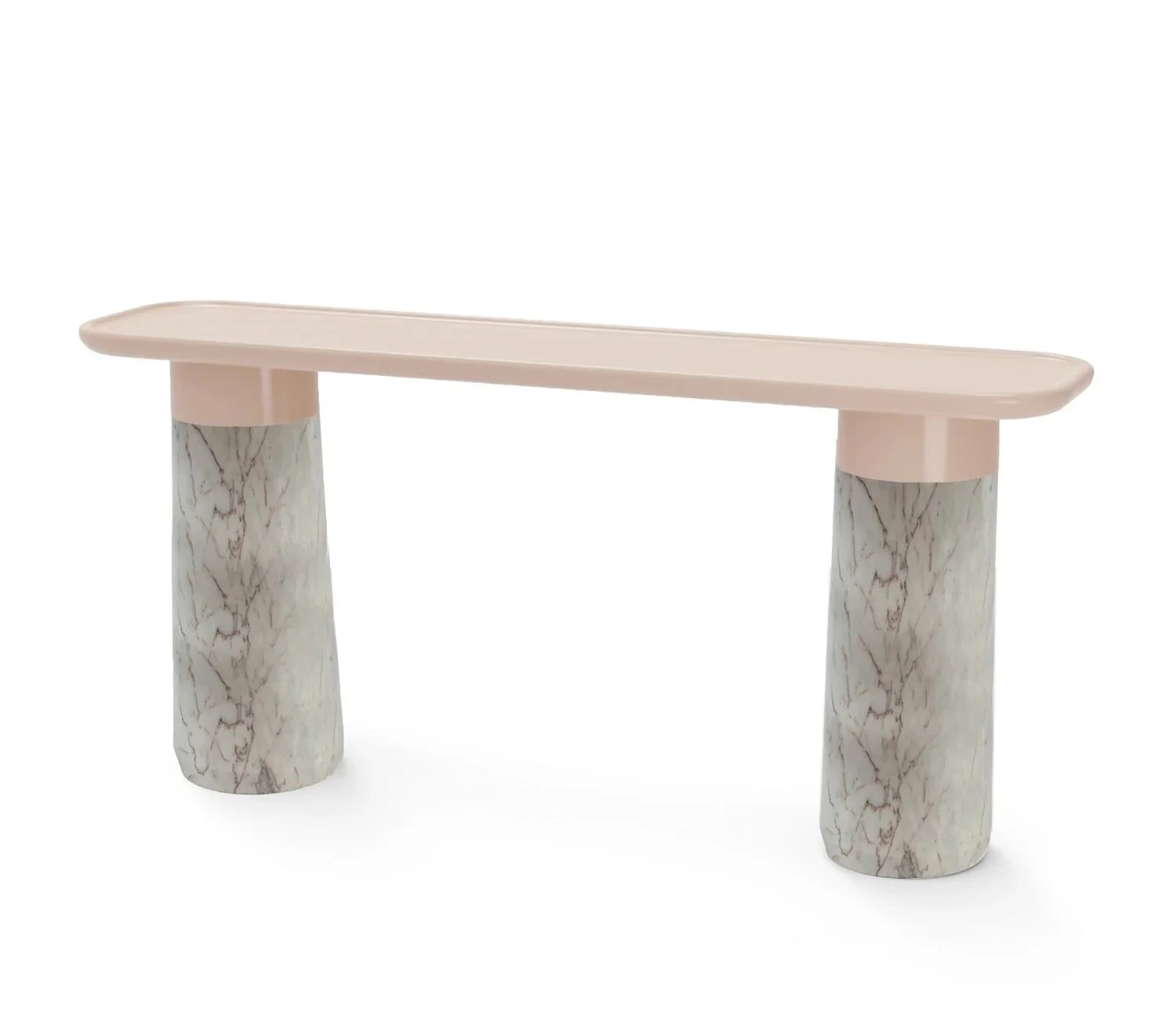 Poppy Console Table - Lacquered And Marble