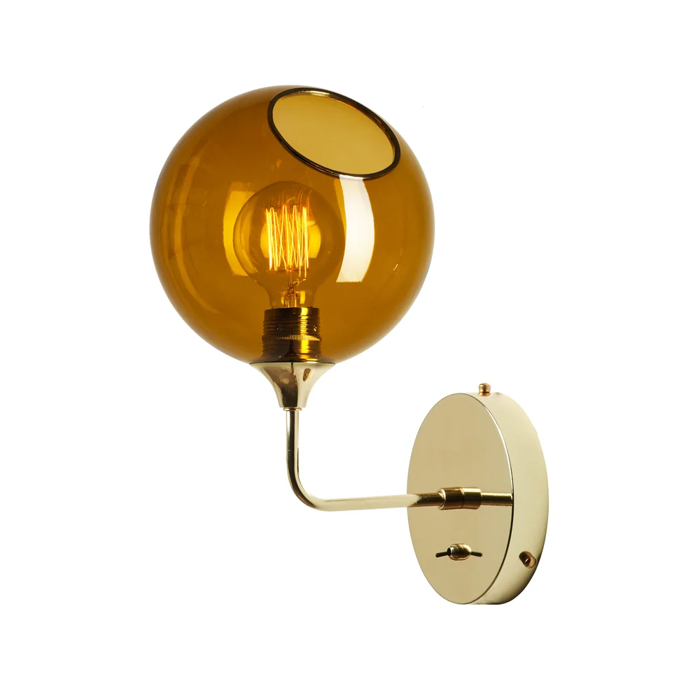 Ballroom Wall Light Sconce Amber