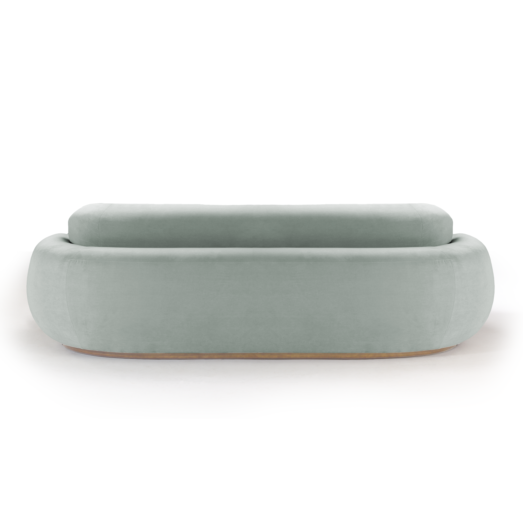 Back View Sculptural circular velvet sofa by Marie Burgos Collection.jpeg