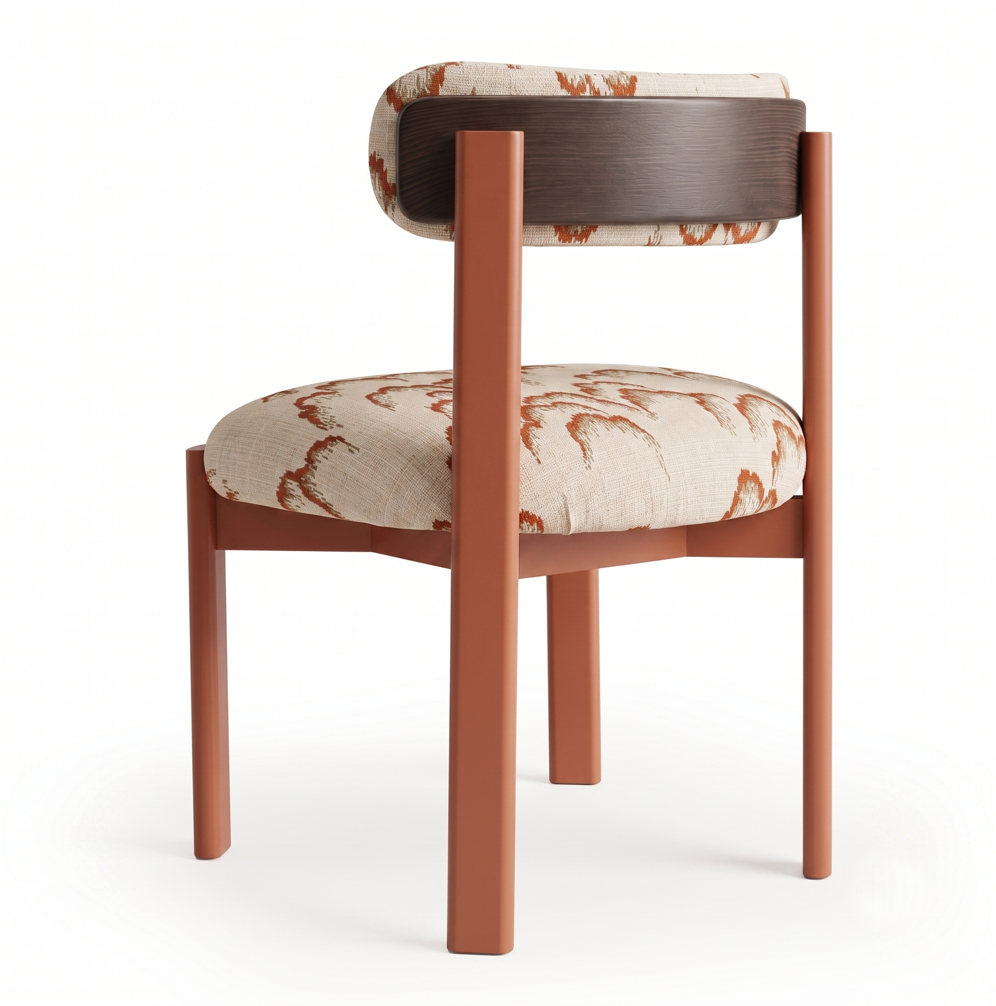 Siena Dining Chair — Lilaz 002. Feet in Rose, Back in Beech 056-1 -2 | Marie Burgos Collection