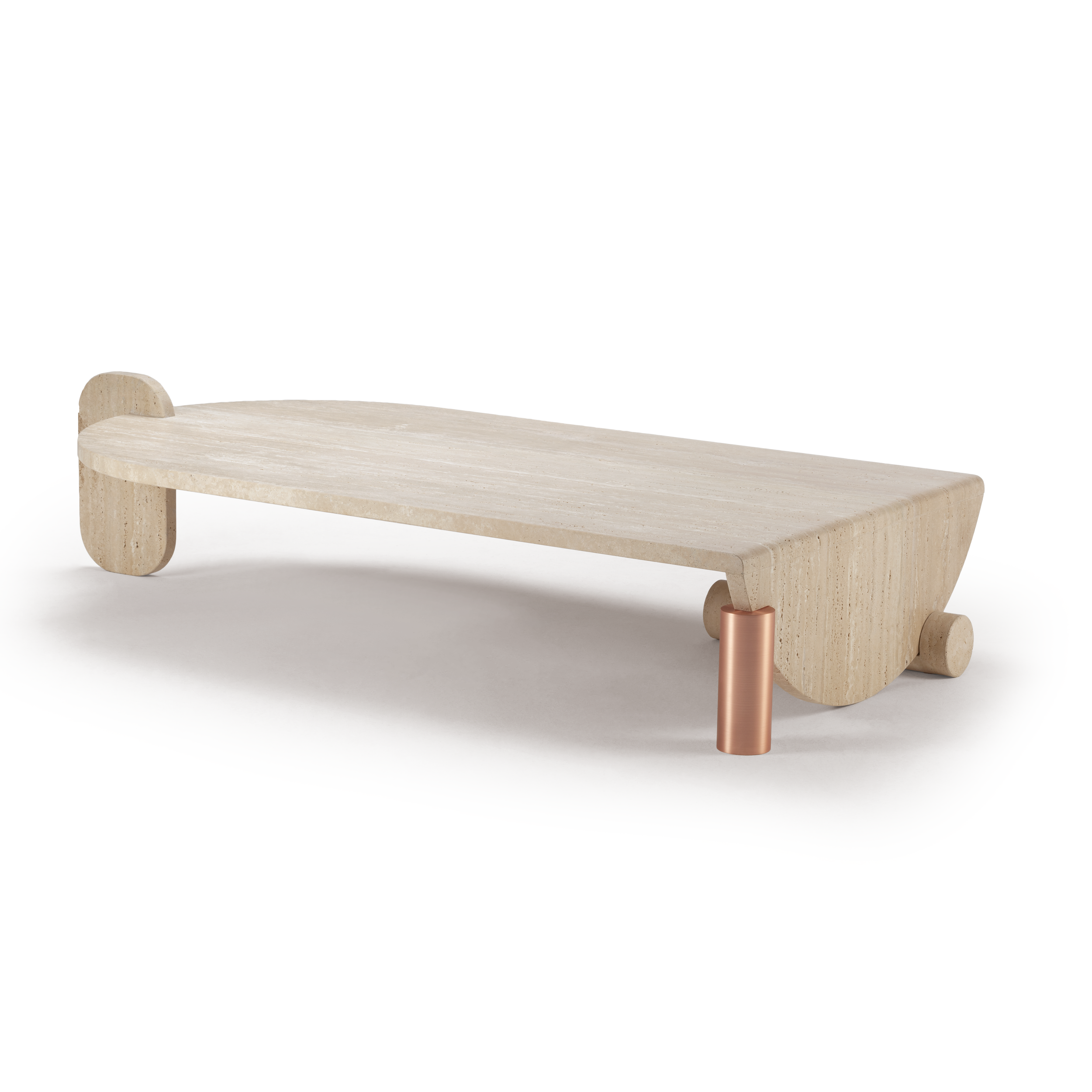 Playing Games Travertine Coffee Table