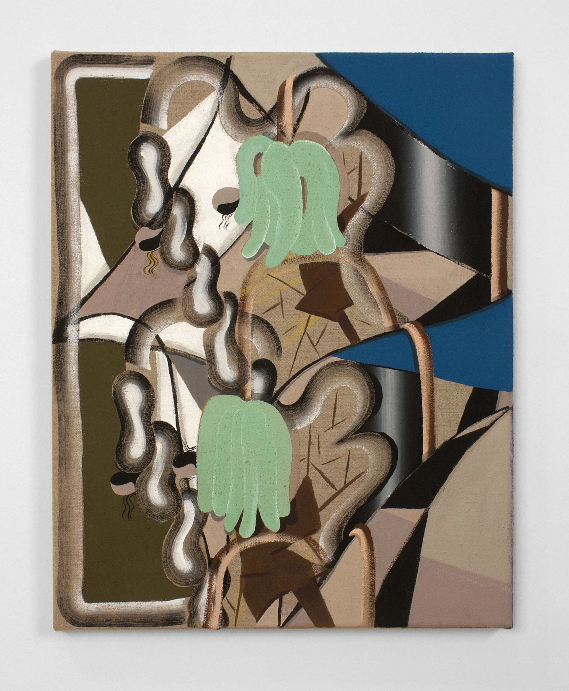 Visible Dims , 2019, Flashe on linen, 20 x 16 inches