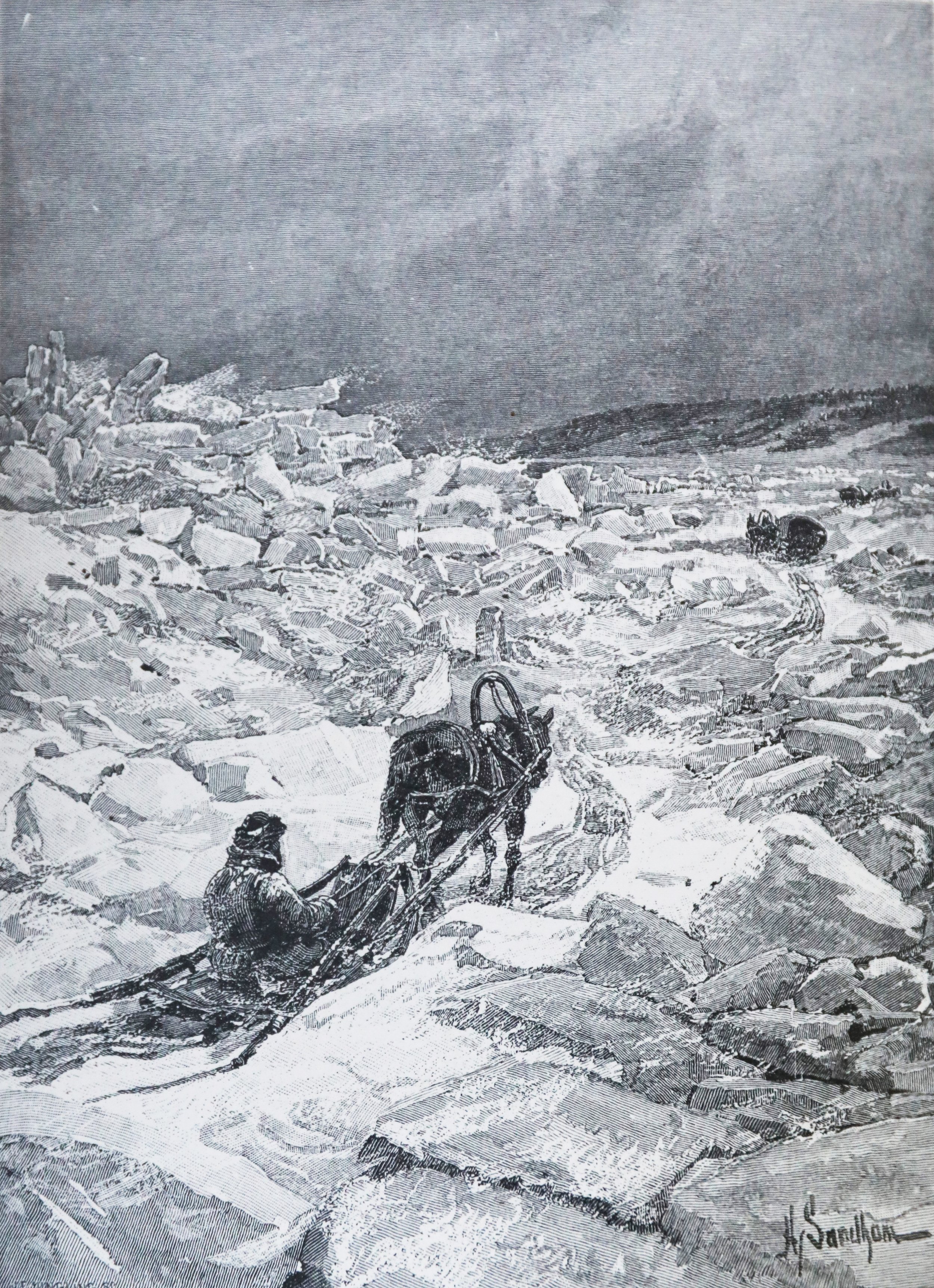 11. Crossing the ice bridge on the Angara River, 1886.jpg
