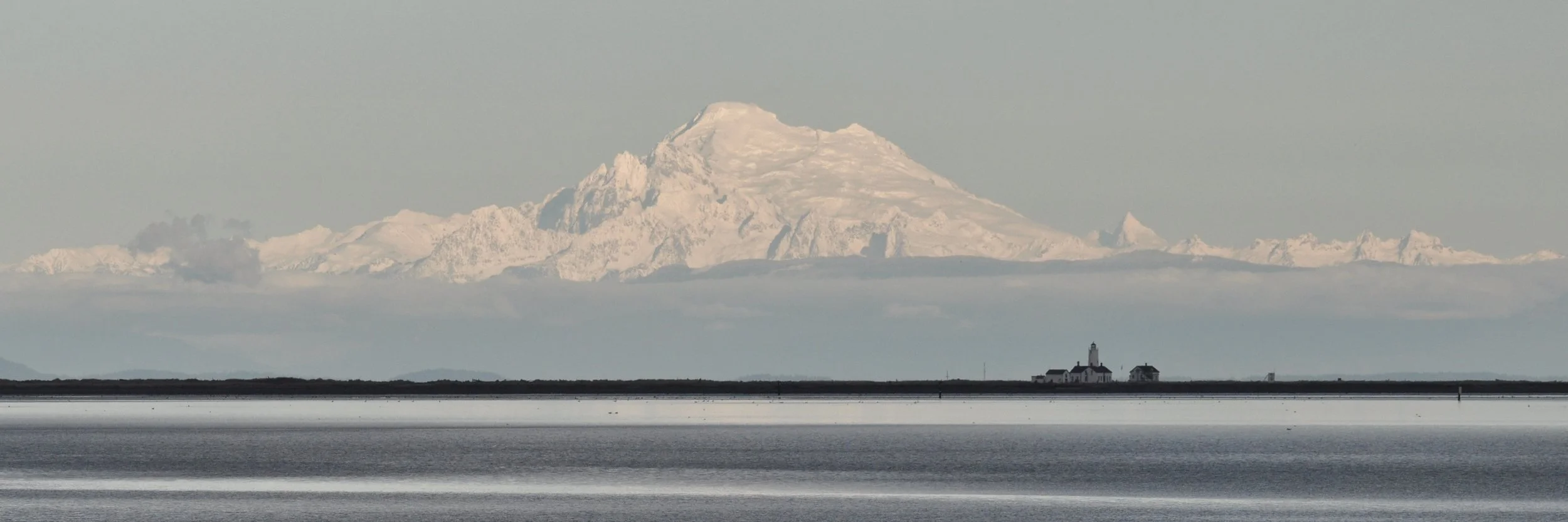 Mt. Baker and Dungeness Spit Lighthouse