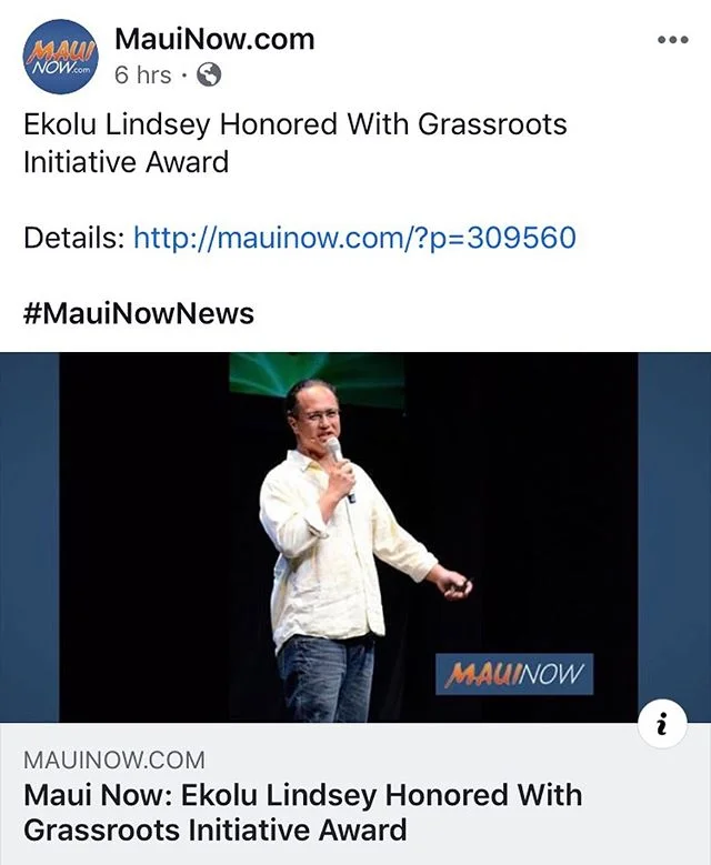 So proud of all that he does and has been recognized for it!! He&rsquo;s very deserving of this award. 
Congratulations. I&rsquo;m so proud of you Ekolu!  #polanuihiu