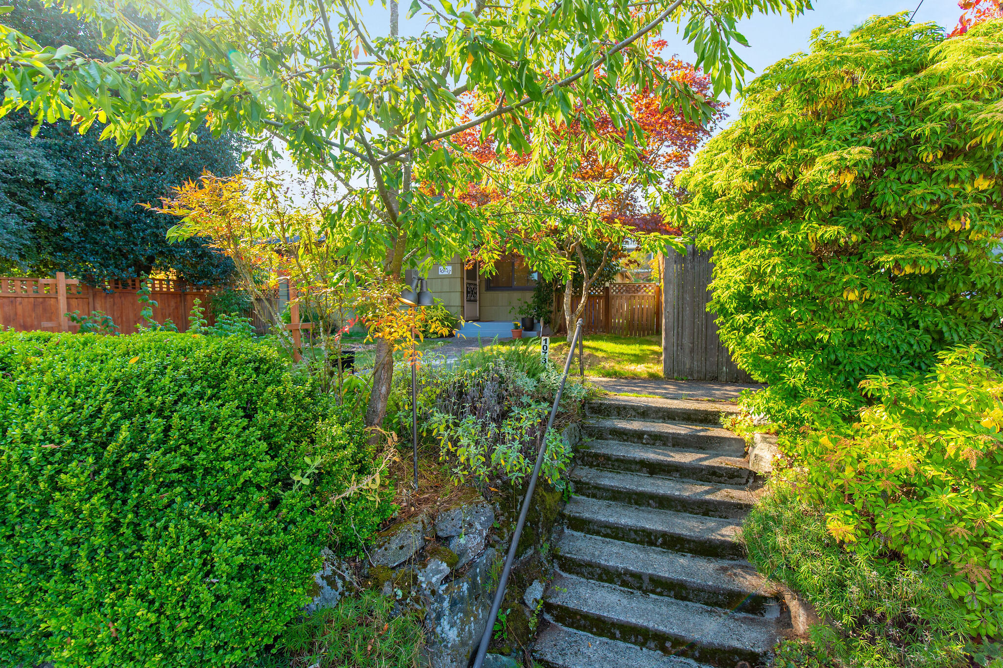  Set up from the street to create a private oasis. 