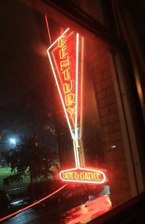  image description: image of century bar neon sign 