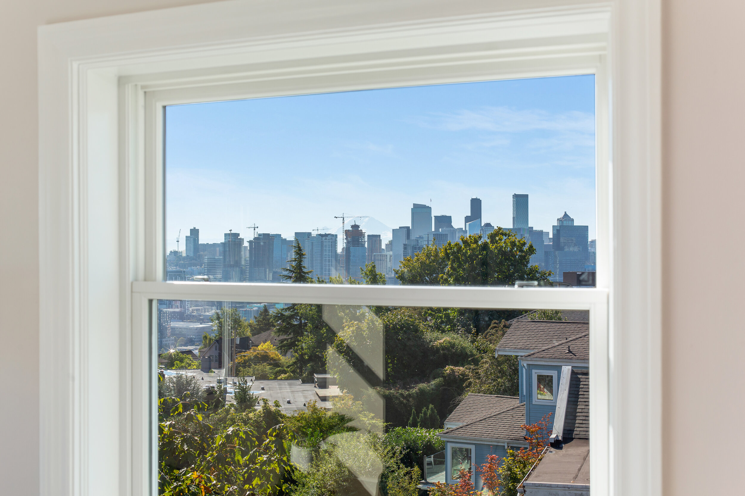  image description: view of neighborhood from bedroom window 