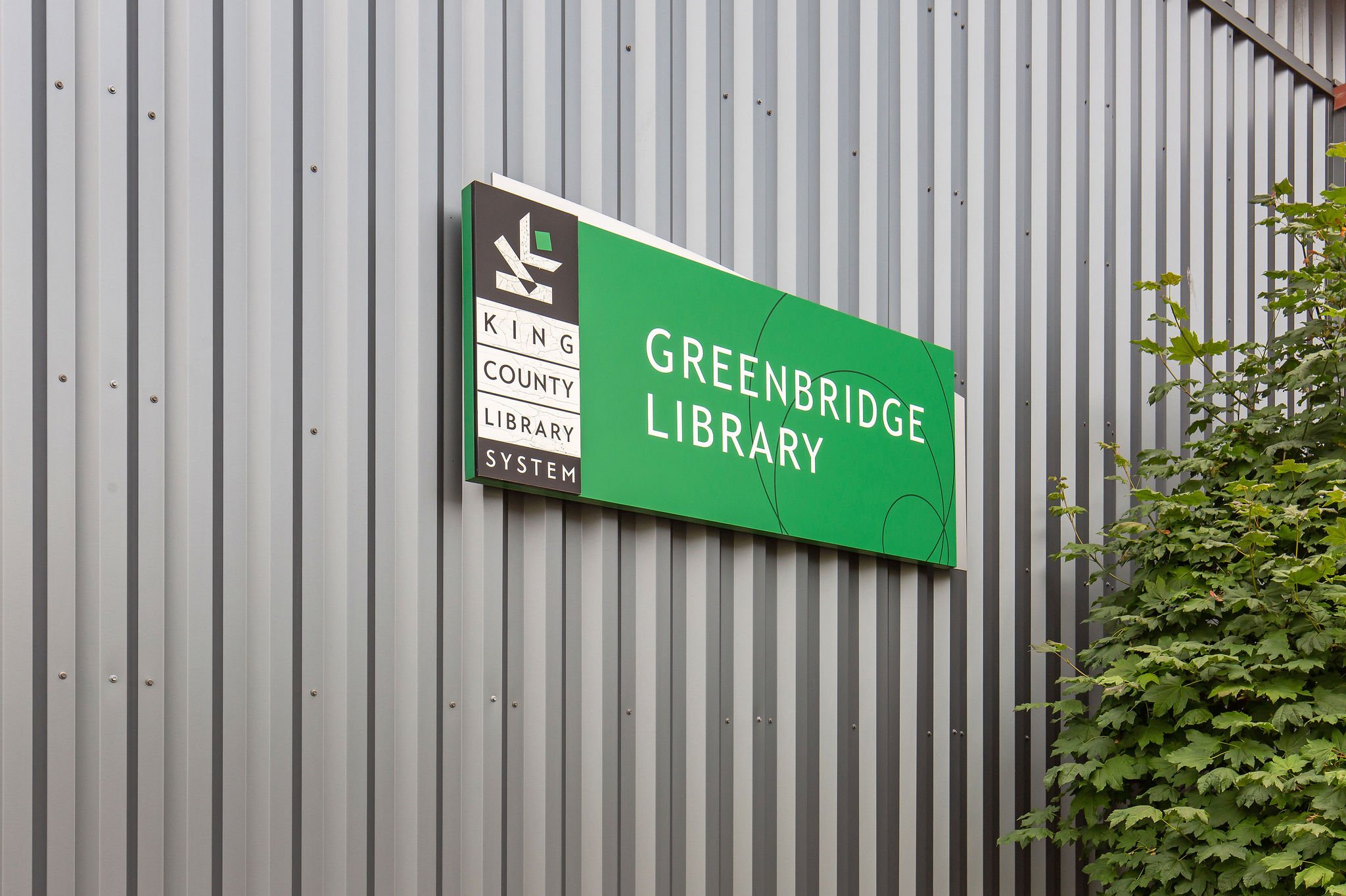  image description: exterior of greenbridge library 