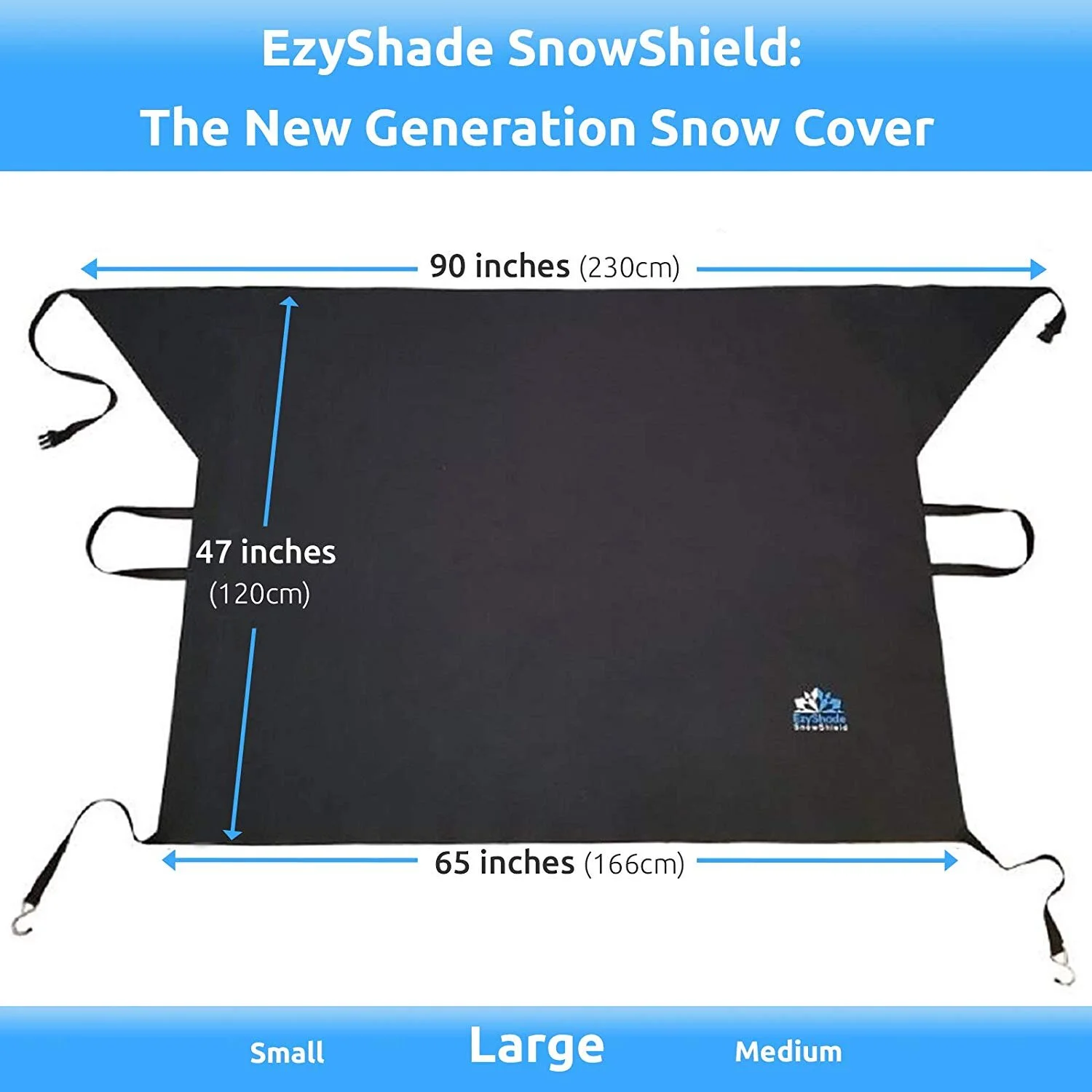 EzyShade Windshield Snow Cover + Bonus Item. See SizeChart with Your